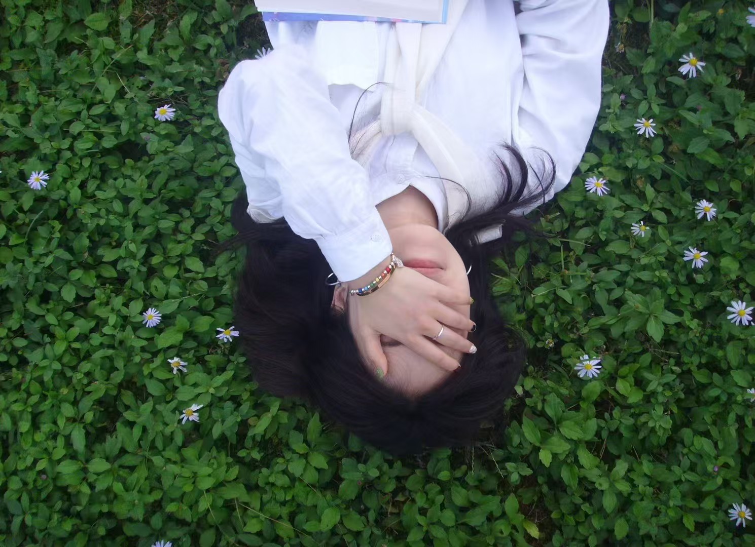 Olivia in the grass